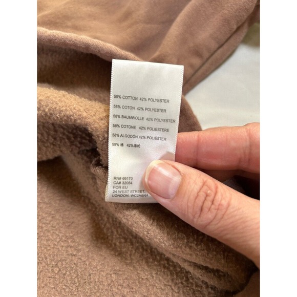 Urban Outfitters Women’s Taupe Cropped Mock Neck Sweatshirt Medium - Picture 6 of 8